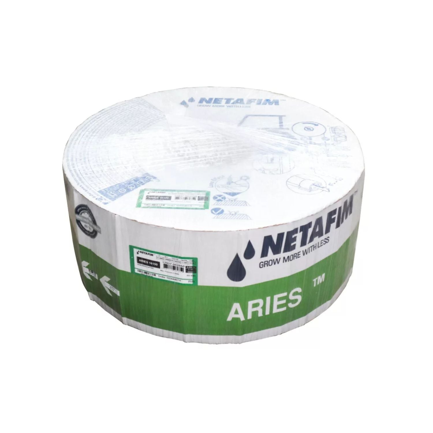 Tubo Gotejador Netafim Aries 16200 (20mil) 1.9 l/h 50cm - 900m - Zanagro