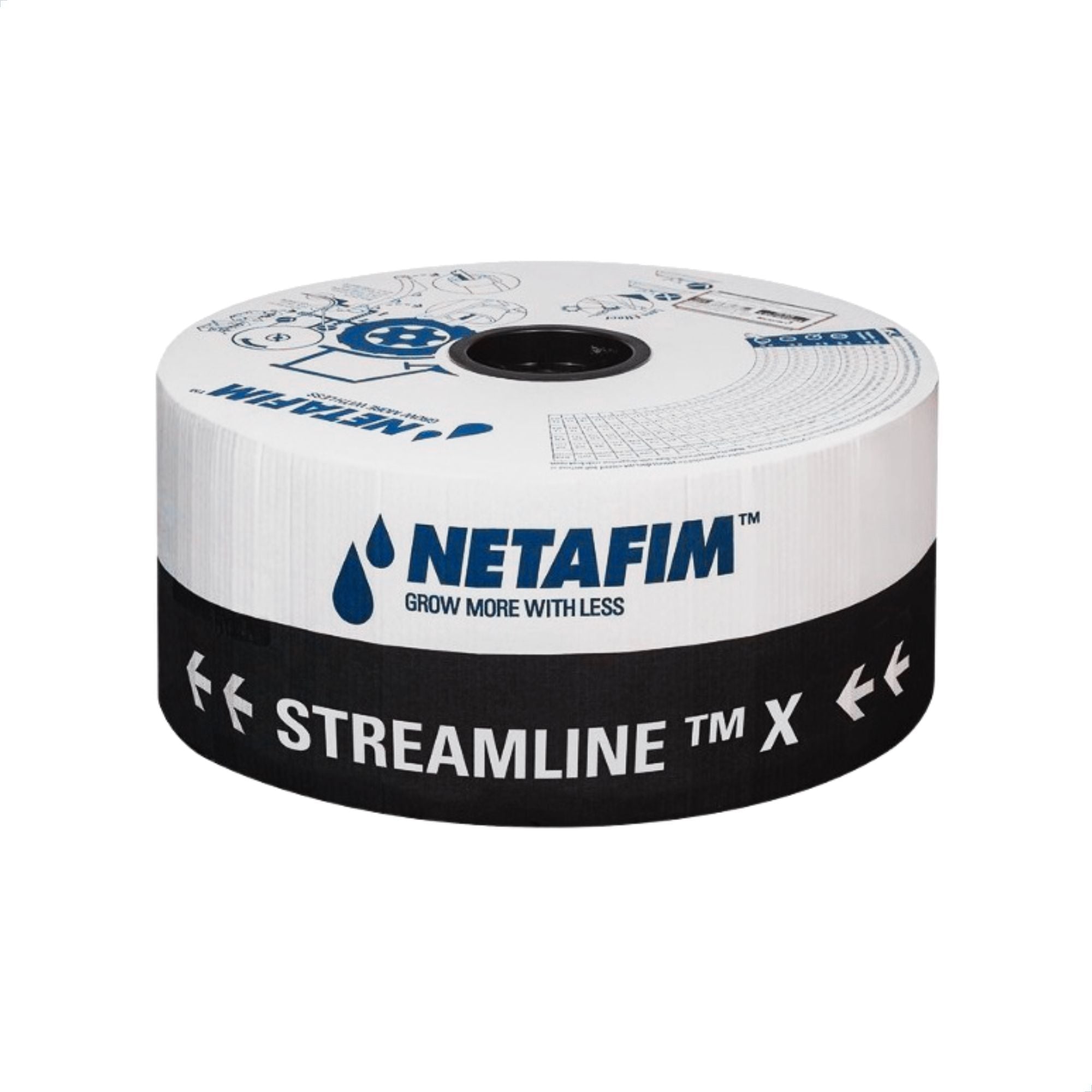 Tubo Gotejador Netafim Streamline X 16060 (6mil) 1,6 l/h - 1.000 metros - Zanagro