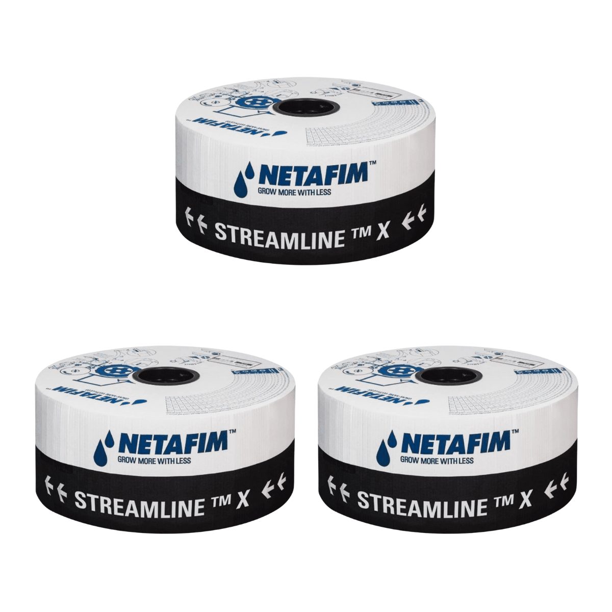 Tubo Gotejador Netafim Streamline X 16060 (6mil) 1,6 l/h - 3.000 metros - Zanagro