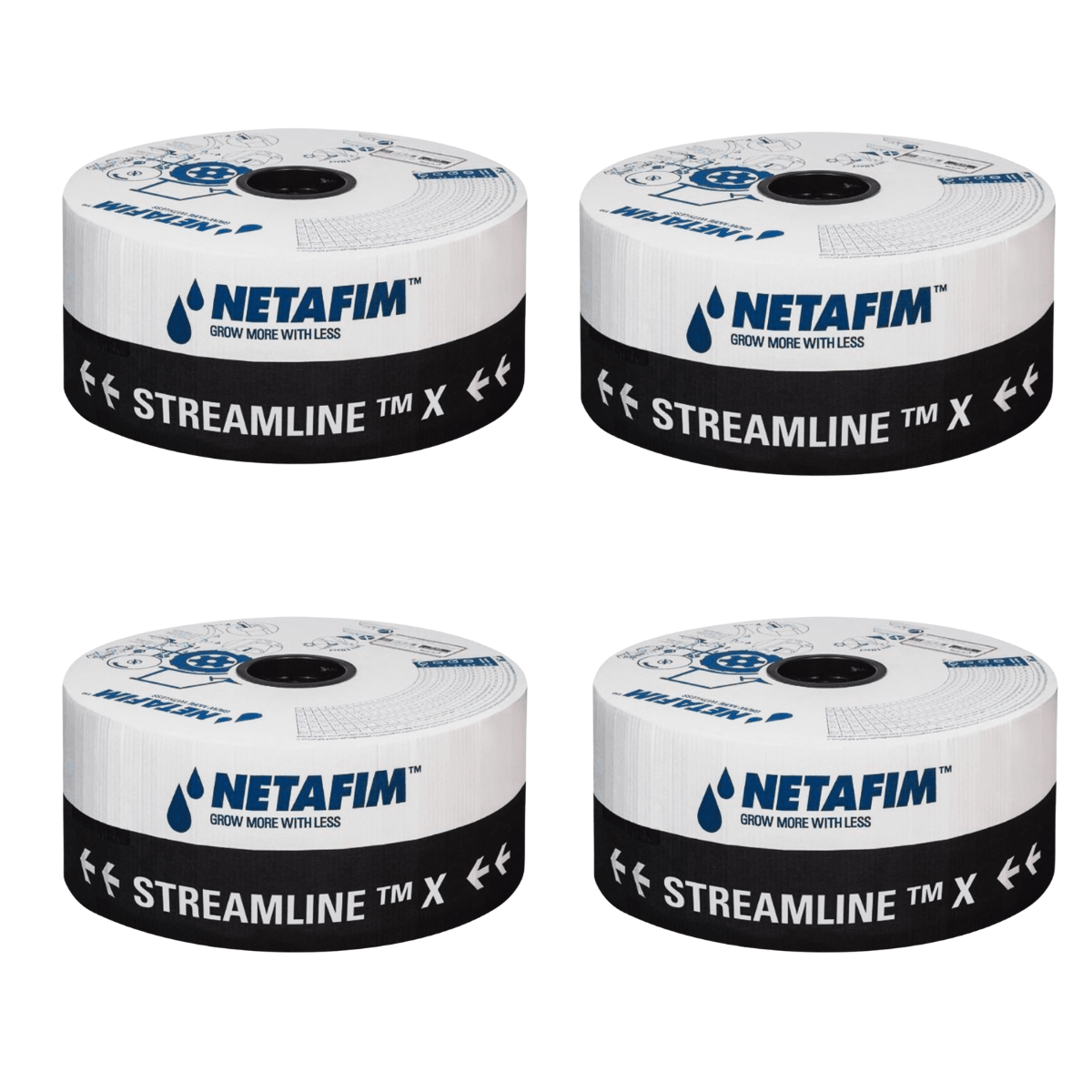 Tubo Gotejador Netafim Streamline X 16060 (6mil) 1,6 l/h - 4.000 metros - Zanagro