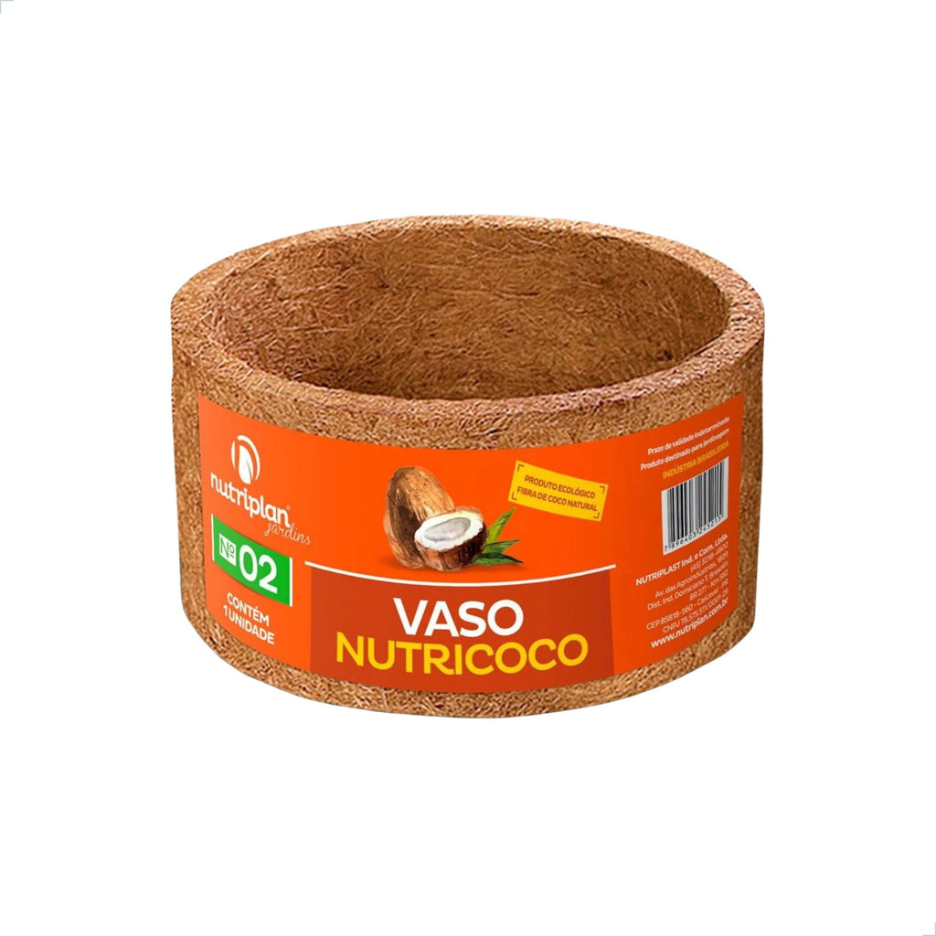 Vaso Nutricoco Nº 2 em Fibra de Coco Natural - Nutriplan - Zanagro