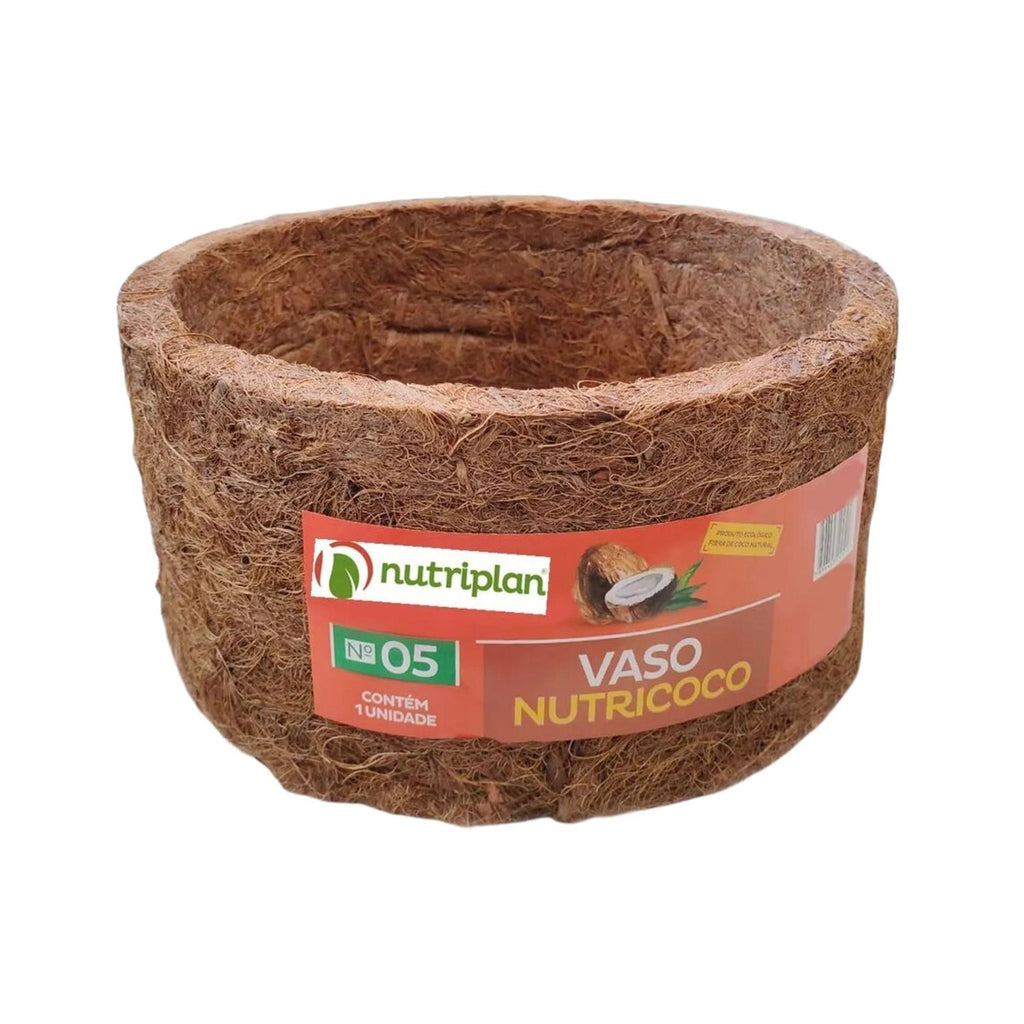 Vaso Nutricoco Nº 5 em Fibra de Coco Natural - Nutriplan - Zanagro